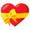 Heart With Ribbon emoji on Emojione